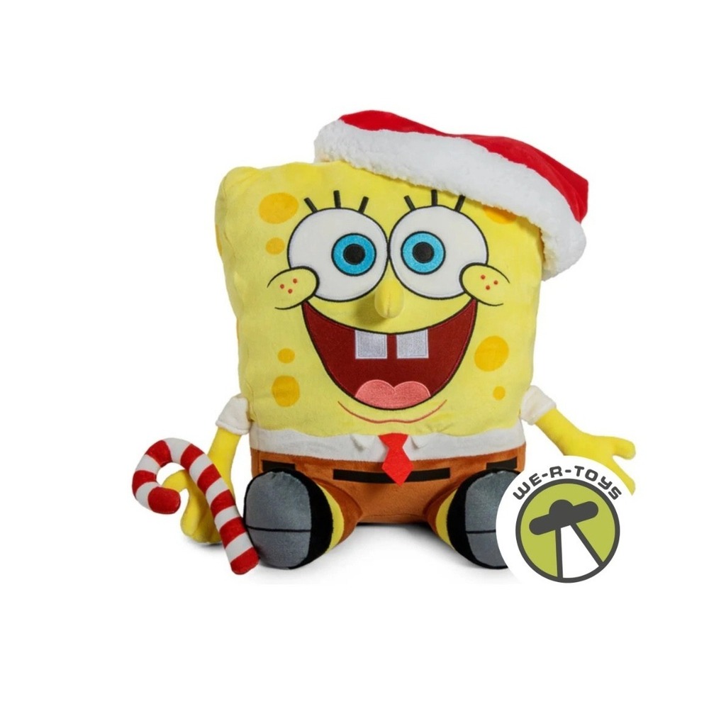 Santa Spongebob Squarepants HugMe Plush with Shake Action NECA
